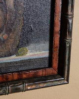 Painterly Wine, Grapes & Coconut Still Life Oil Painting, Mid-Century