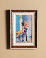 Expressionist Oil Painting by Albert Terken, Belgian School, 1963