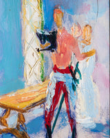 Expressionist Oil Painting by Albert Terken, Belgian School, 1963