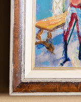 Expressionist Oil Painting by Albert Terken, Belgian School, 1963