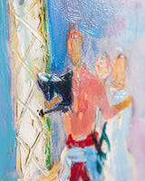 Expressionist Oil Painting by Albert Terken, Belgian School, 1963