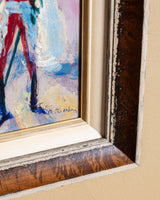 Expressionist Oil Painting by Albert Terken, Belgian School, 1963