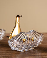 Art Deco Brass & Glass Wall Hooks, Italy (Set of 3)