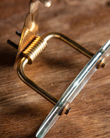 Brass & Glass Wall Hooks, Italy (Set of 3)