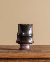 Sculptural Footed Studio Pottery Vase, Japan, Mid-Century