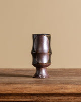 Sculptural Footed Studio Pottery Vase, Japan, Mid-Century