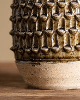Brutalist Textured Studio Pottery Vase, American, 1980s