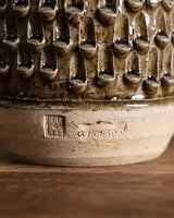 Brutalist Textured Studio Pottery Vase, American, 1980s
