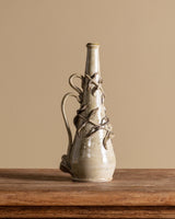 Art Nouveau Style Studio Pottery Leaf Vase, 1960s