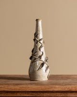 Art Nouveau Style Studio Pottery Leaf Vase, 1960s