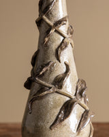 Art Nouveau Style Studio Pottery Leaf Vase, 1960s