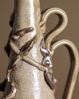 Art Nouveau Style Studio Pottery Leaf Vase, 1960s