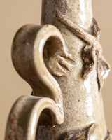 Art Nouveau Style Studio Pottery Leaf Vase, 1960s