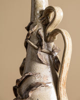 Art Nouveau Style Studio Pottery Leaf Vase, 1960s