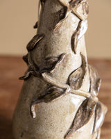 Art Nouveau Style Studio Pottery Leaf Vase, 1960s