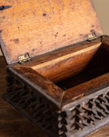 Tramp Art Crown of Thorns Box, Europe, 19th Century