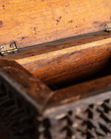 Tramp Art Crown of Thorns Box, Europe, 19th Century