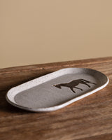 Brown Horse Ceramic Tray