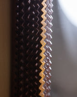 Tramp Art Cross-Corner Mirror with Gold Paint #2, Early 20th Century