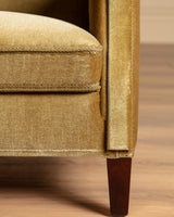 Fritz Hansen Style Ochre Mohair Sofa, Denmark, 1960's