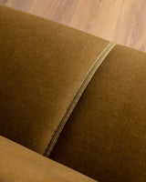 Fritz Hansen Style Ochre Mohair Sofa, Denmark, 1960's