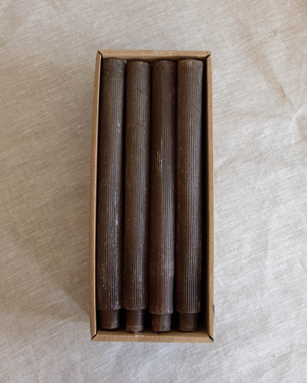 Burnished Fluted Taper Candles
