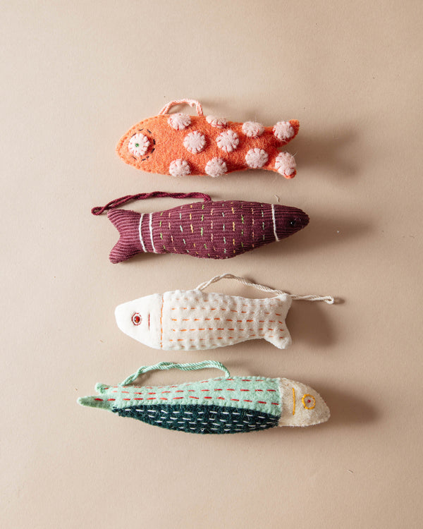 Handmade Felt Fish Ornaments