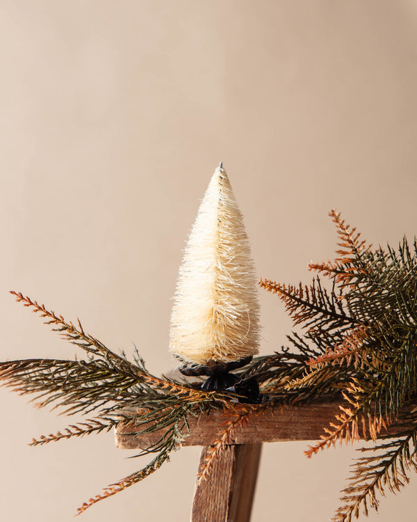 Clip-on  Bottle Brush Trees Ornaments (Set of 6)