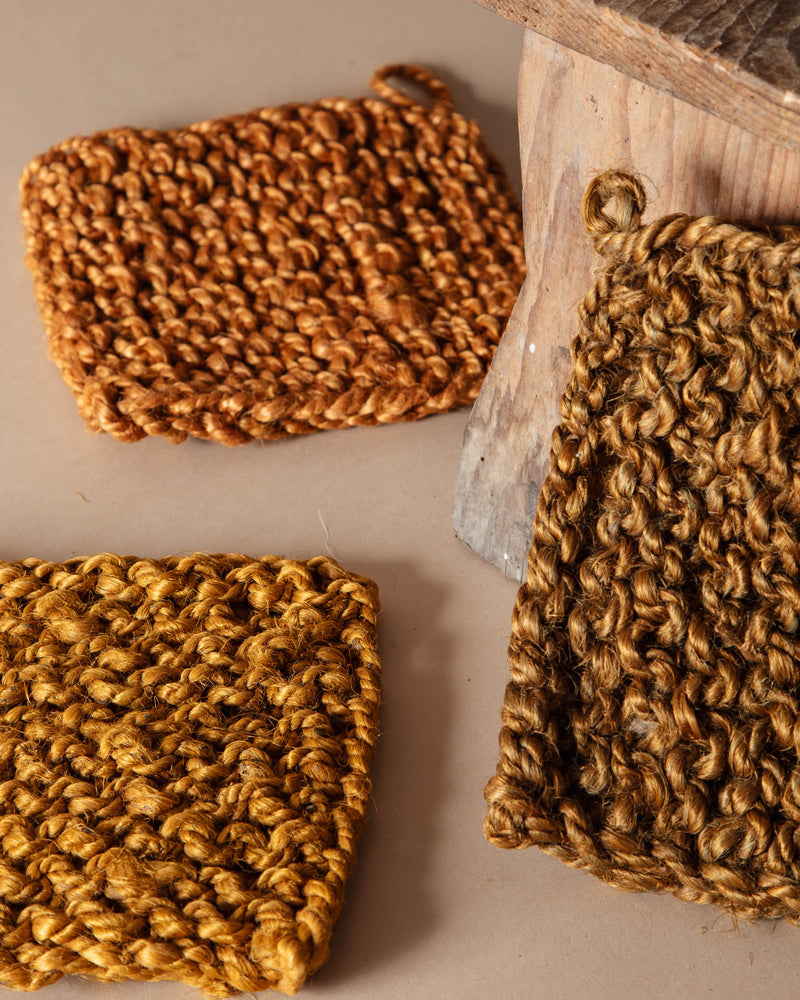 Harvest Jute Crocheted Pot Holder (Set of 3)