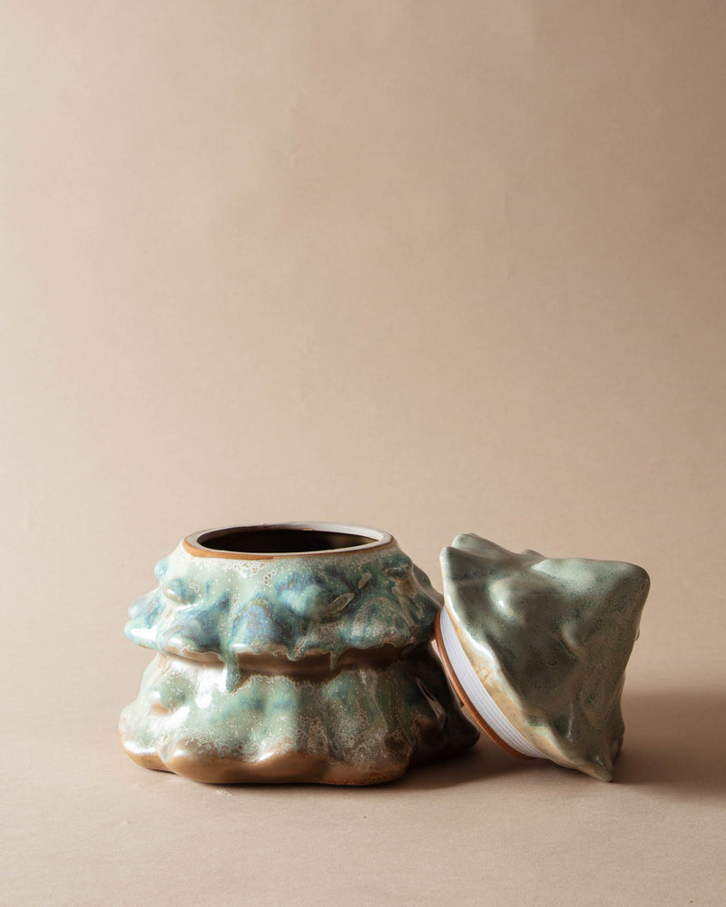 Stoneware Tree Cookie Jar