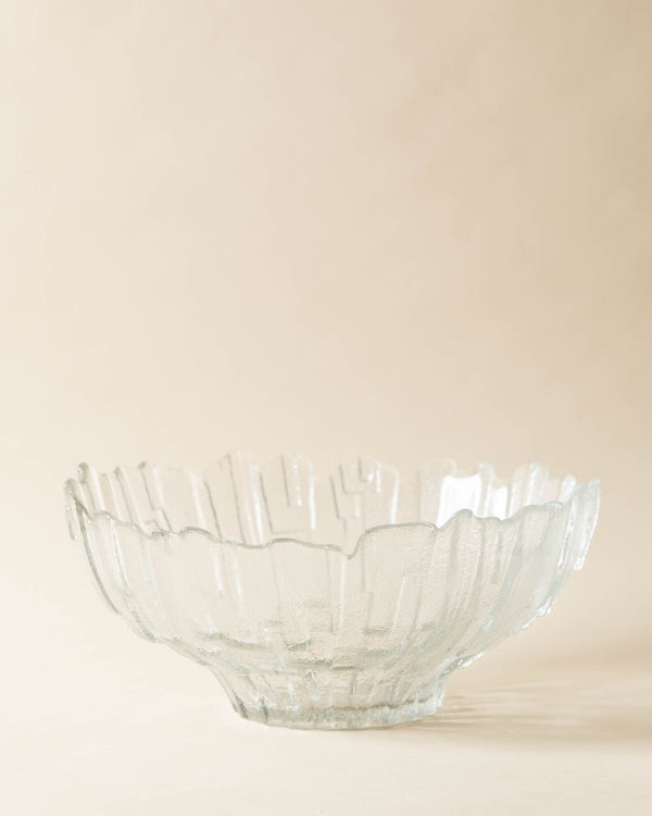 Postmodern Molded Glass Shard Bowl