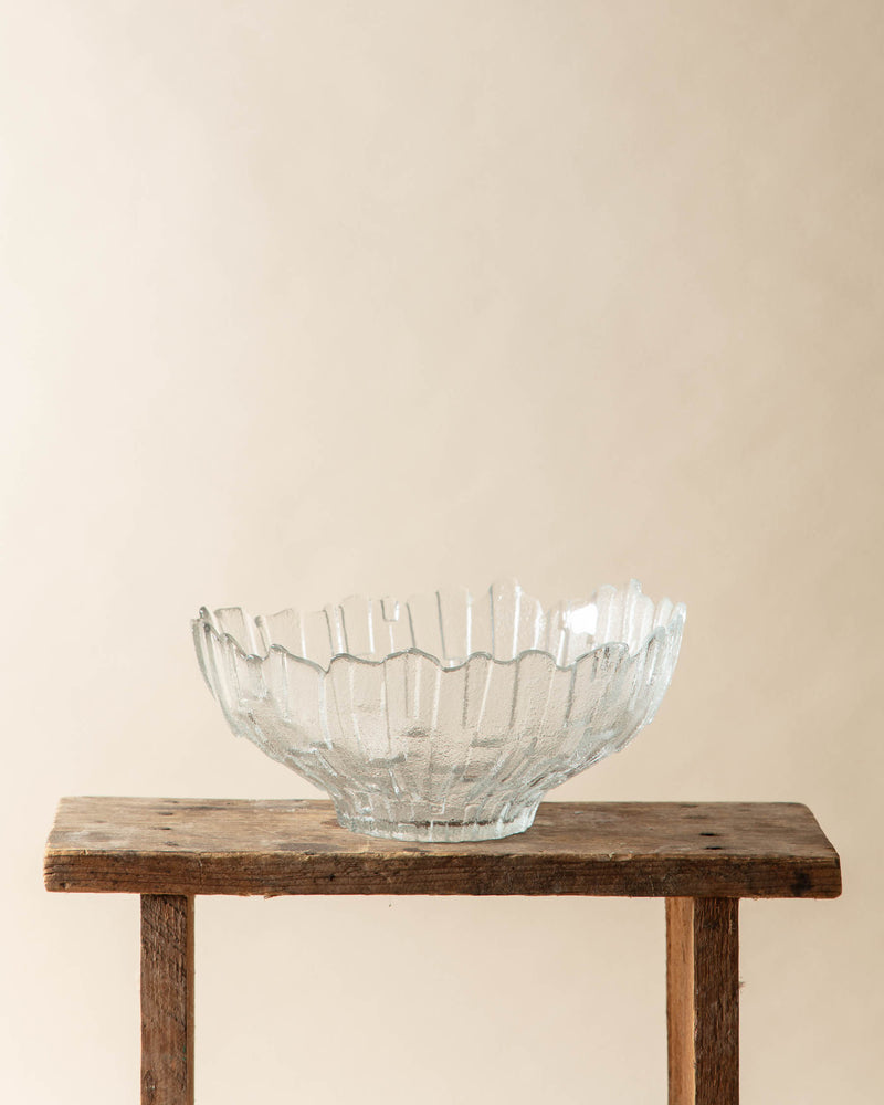 Postmodern Molded Glass Shard Bowl