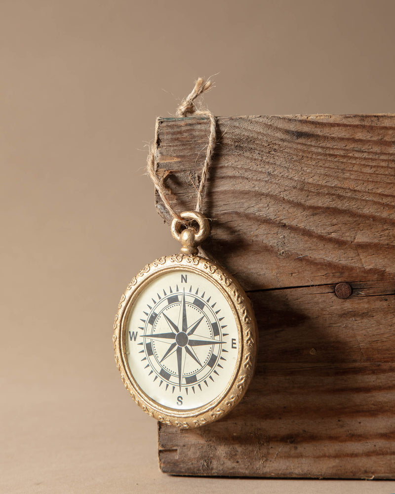Resin Compass Ornament