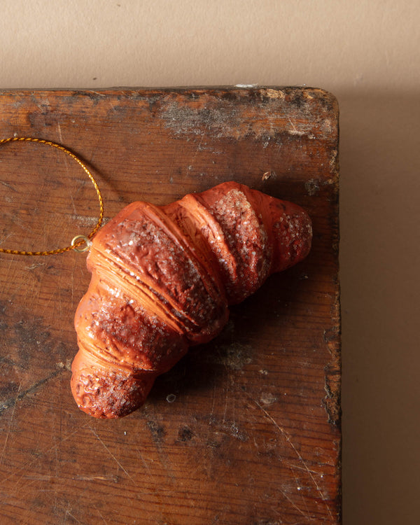 Resin Croissant Ornament