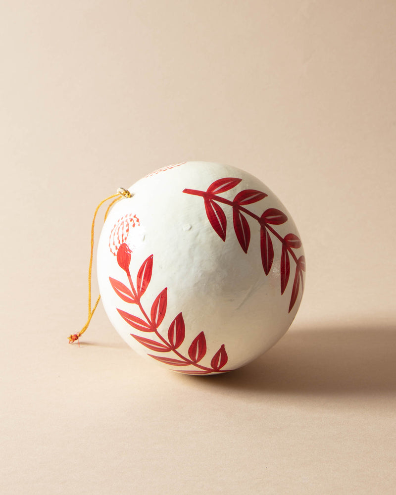 Large Winona Hand-Painted Paper Mache Ornaments