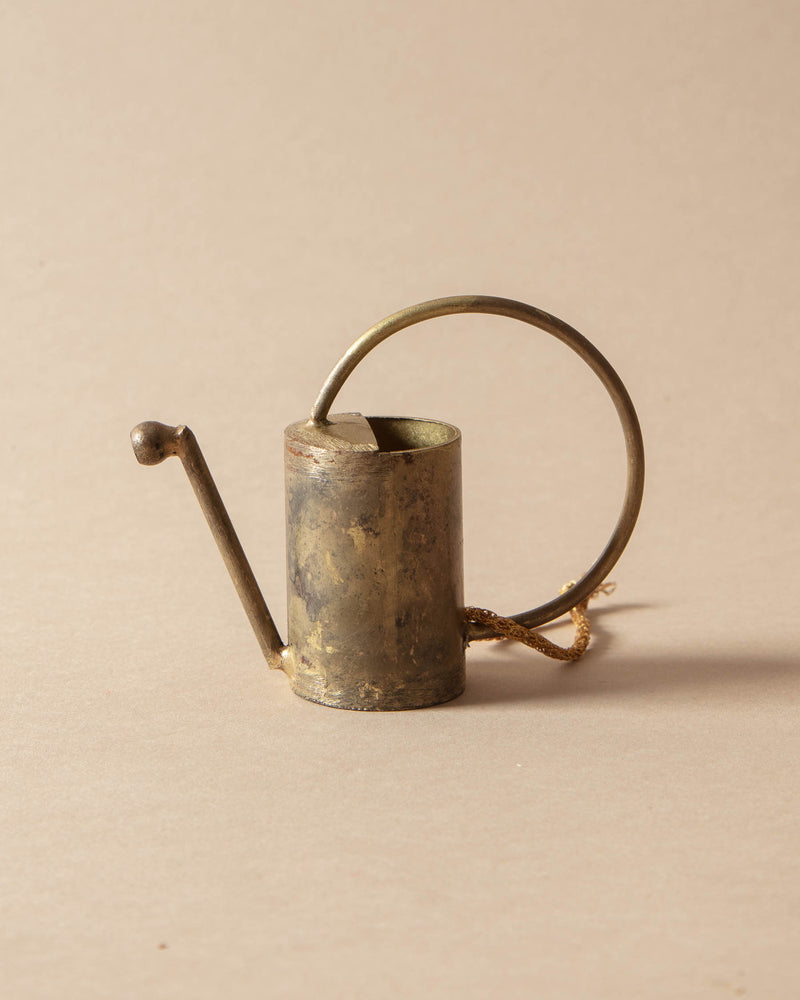 Brass Metal Watering Can Ornament