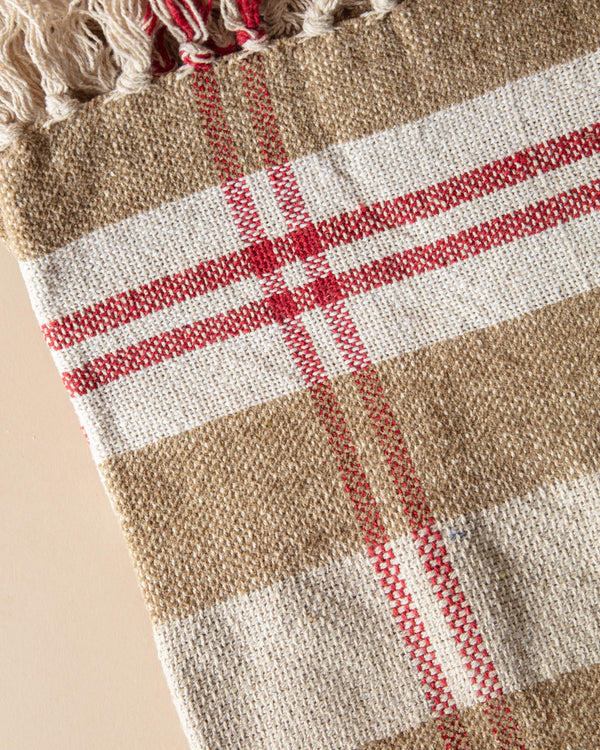 Chenille Holiday Plaid Throw