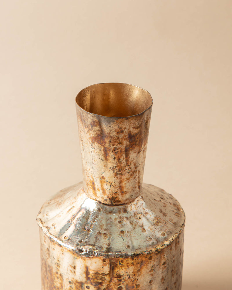 Oxidized Pewter Vase