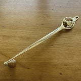 Vintage Polished Brass Horse Head Candle Snuffer