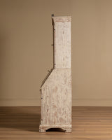 Gustavian Washed Pine Fall Front Secretary, Sweden, Dated 1842