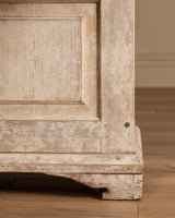 Gustavian Washed Pine Fall Front Secretary, Sweden, Dated 1842