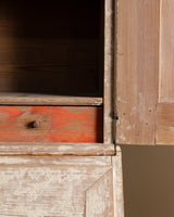 Gustavian Washed Pine Fall Front Secretary, Sweden, Dated 1842