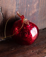 Beaded Mercury Glass Pomegranate Ornament