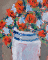 Modern Floral & Candy Still Life Oil Painting by Vincenzo Censotti, Italy, 1970s