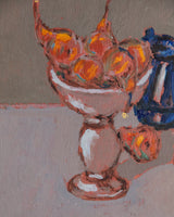 Modern Floral & Candy Still Life Oil Painting by Vincenzo Censotti, Italy, 1970s