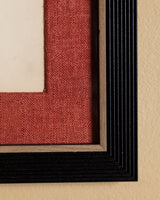 Equestrian Rearing Horse Pencil Sketch with Red Linen Mat, France, 1930s