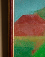 Modernist Green Hills Village Landscape by Romano Ocri da Feltre, Italy, 1920s