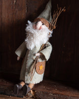 Handmade Woodland Wool Felt Santa