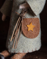 Handmade Woodland Wool Felt Santa