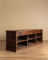 Monumental Italian Six-Drawer Rustic Sideboard, 1850's